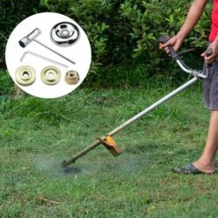 6 Morceaux Kit Ecrou Tete Debroussailleuse Universelle Kit Fixation écrou Lame Boîte, Pour Tondeuse à Gazon Tondeuse Débroussailleuse -Jardin Doux Soldes Magasin 69578402 4