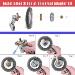 Débroussailleuse à Mauvaises Herbes, Brosse à Mauvaises Herbes 200 Mm 25,4 Mm, Accessoires De Débroussailleuse Professionnels, Brosse Métallique Fine, élimination Efficace De La Mousse, élimination D -Jardin Doux Soldes Magasin 69808510 3