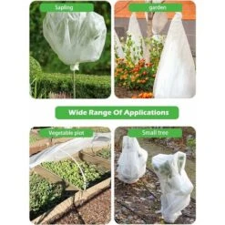 MINKUROW Voile D'hivernage Pour Plantes 40g/M², 1.5 X5 M Housse Hivernage Plante, Toison Non-Tissée Voile Hivernage Plante, Voile Dhivernage Rouleau Pour Protéger Les Plantes En Extérieur Du Gel - Rés -Jardin Doux Soldes Magasin 71223803 5