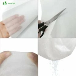 Voile D’hivernage En Polypropylème 50g/m² 1.5x20m Avec Piquets Blanc -Jardin Doux Soldes Magasin 72050591 4