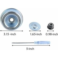 MINKUROW 10"x 3T Lame De Débroussailleuse Avec Kit D'entretien D'accessoire D'adaptateur De Lame De Tondeuse à Gazon De Machine De Jardinage Pour Mauvaises Herbes Fraîches Et Tondeuse -Jardin Doux Soldes Magasin 79852031 3