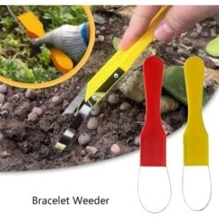Garden Bandit Outil De Désherbeur Manuel Avec Boucle En Fer Et Lames Tranchantes Outil De Désherbage Manuel Avec Poignée En Plastique Pour Le Désherbage--jaune -Jardin Doux Soldes Magasin 80449461 3