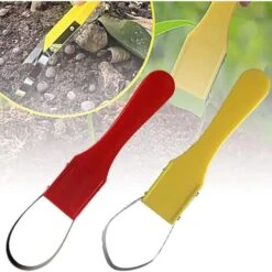 Garden Bandit Outil De Désherbeur Manuel Avec Boucle En Fer Et Lames Tranchantes Outil De Désherbage Manuel Avec Poignée En Plastique Pour Le Désherbage--jaune -Jardin Doux Soldes Magasin 80449461 5
