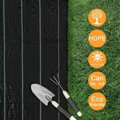 Toile De Paillage Couverture De Sol 2m X 5m, Contre Mauvaises Herbes De Jardin, Bâche Perméable Protection UV Haute Densité -Jardin Doux Soldes Magasin 80714399 3