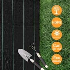 Toile De Paillage Couverture De Sol 1m X 10m, Contre Mauvaises Herbes De Jardin, Bâche Perméable Protection UV Haute Densité -Jardin Doux Soldes Magasin 80714401 3