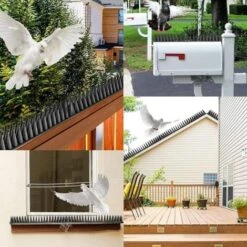 Clous Anti-oiseaux 50x4,5x3.5cm Coleur De Noir 10pcs Anti-oiseaux Et Anti-insectes -Jardin Doux Soldes Magasin 84049713 4