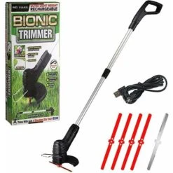 Débroussailleuse Électrique Sans Fil,Coupe Bordure Sans Fil Avec Lame,Outillage De Jardin Motorisé,Coupe Gazon Batterie Dans Jardin,avec Un Poteautélescopique,pour Pelouses La Coupe De Jardin