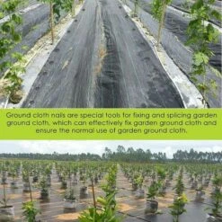 Lot De 60 Piquets D'ancrage Au Sol Avec Ardillon En Plastique Noir Très Résistant Pour La Fixation Des Mauvaises Herbes - 12 Cm -Jardin Doux Soldes Magasin 86035341 4