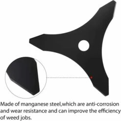 Lame De Débroussailleuse Universelle 3 Dents Pour Fresh Green Sous Croissance Et Tonte Pour Stihl, Husqvarna, Mitox, Echo, Kawasaki Et Autres Machines HA -Jardin Doux Soldes Magasin 86066883 5