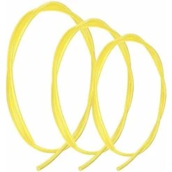 3x Durite Essence Jaune Translucide : 1x 2mm X 3.5mm + 1x 2.5mm X 5mm + 1x 3mm X 5mm Tuyau Carburant Débroussailleuse Tronçonneuse Tondeuse Souffleur Coupe Bordure Taille Haie