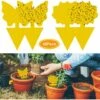 48 Pièces Plug-In Flytrap Yellow Plate Yellow Sticker Protection Des Plantes Contre Les Pucerons, Les Mouches Des Feuilles Et Les Parasites, Idéal Pour Les Plantes De Balcon Ou De Jardin -Jardin Doux Soldes Magasin 87793850 1