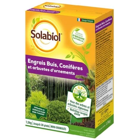 Solabiol Engrais Buis Et Conifères - 1,5kg 3 Solabiol Engrais Buis Et Conifères - 1,5kg