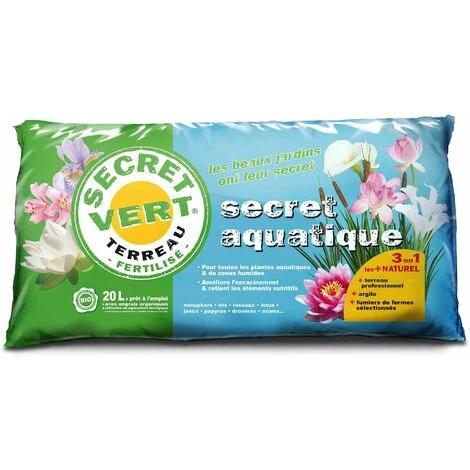 Terreau Bio Pour Plantes Aquatiques 20L (Lot De 2) 5 Terreau Bio Pour Plantes Aquatiques 20L (Lot De 2) – Image 3