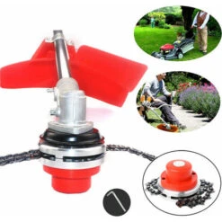 Chaine Tondeuse A Gazon Jardin A Tete Debroussailleuse (rouge) 8 Chaine Tondeuse A Gazon Jardin A Tete Debroussailleuse (rouge) -Jardin Doux Soldes Magasin 90519939 3