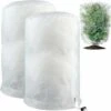 Housses De Protection Pour Plantes, Couverture D'hiver En Polaire 80 G/m² Pour Protéger Toutes Vos Grandes Plantes En Pot Résistantes Au Gel, Beige, Lot De 2 (80 X 100 Cm)