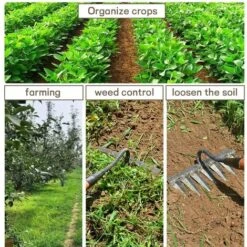 Râteau De Jardin Râteau De Jardin En Métal Râteau En Acier Au Carbone Trempé Pour Désherber Biner Creuser Et Ameublir Le Sol (7 Dents) -Jardin Doux Soldes Magasin 91119983 3