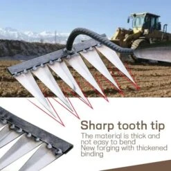 Râteau De Jardin Râteau De Jardin En Métal Râteau En Acier Au Carbone Trempé Pour Désherber Biner Creuser Et Ameublir Le Sol (7 Dents) -Jardin Doux Soldes Magasin 91119983 4