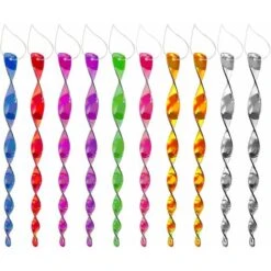 10 Batons Répulsifs D'oiseaux Réfléchissants De 30 Cm, Batons Répulsifs D'oiseaux Suspendus à Vis Pour Repousser Les Oiseaux, Balcon De Verger De Potager, Décoration De Bar KTV.