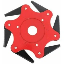 Tête De Rasoir En Acier, Mise à Niveau Professionnelle En Métal, Lame De Désherbage Universelle (rouge), 1 Pièce, Diamètre 245 Mm