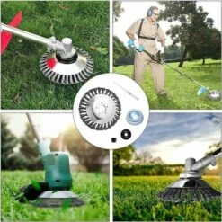 Tete Brosse Debroussailleuse Pour Désherbeurs Manuels, Tête Brosse Désherbage 6 Pouces Métallique, Brosse Métallique Pour Nettoyer Les Mauvaises Herbes Balcon Ou Jardin (25 Mm X 150 Mm) Cisea 11 Tete Brosse Debroussailleuse Pour Désherbeurs Manuels, Tête Brosse Désherbage 6 Pouces Métallique, Brosse Métallique Pour Nettoyer Les Mauvaises Herbes Balcon Ou Jardin (25 Mm X 150 Mm) Cisea -Jardin Doux Soldes Magasin 92331987 5