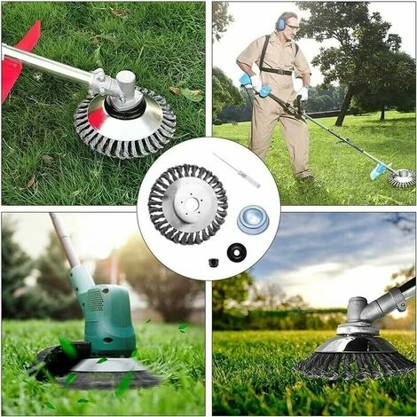 Tete Brosse Debroussailleuse Pour Désherbeurs Manuels, Tête Brosse Désherbage 6 Pouces Métallique, Brosse Métallique Pour Nettoyer Les Mauvaises Herbes Balcon Ou Jardin (25 Mm X 150 Mm) Cisea 7 Tete Brosse Debroussailleuse Pour Désherbeurs Manuels, Tête Brosse Désherbage 6 Pouces Métallique, Brosse Métallique Pour Nettoyer Les Mauvaises Herbes Balcon Ou Jardin (25 Mm X 150 Mm) Cisea – Image 5