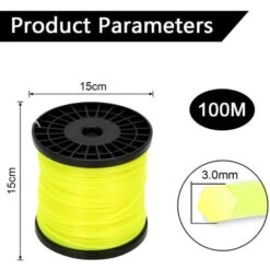 Fil De Coupe 100M Fil De Tonte Pour Débroussailleuse -Jardin Doux Soldes Magasin 92592299 5