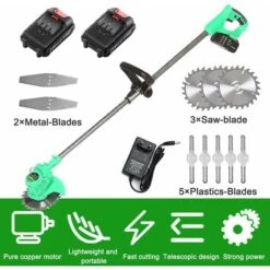 Débroussailleuse à Batterie 21 V Tondeuse électrique Sans Fil 3 En 1 Multifonction Avec Lames Et 2 Batteries Pour Jardin, Pelouse Anglaise, Sol Agricole (rouge) 10 Débroussailleuse à Batterie 21 V Tondeuse électrique Sans Fil 3 En 1 Multifonction Avec Lames Et 2 Batteries Pour Jardin, Pelouse Anglaise, Sol Agricole (rouge) -Jardin Doux Soldes Magasin 92598588 4