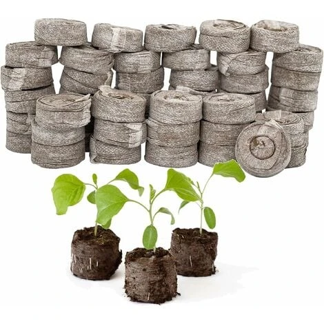 50 PCS Pastilles De Culture, Tourbe Compressée, Avec Nutriments Bloc De Nutrition Pour Semis, Pour La Culture De Plantes De Jardinage 3 50 PCS Pastilles De Culture, Tourbe Compressée, Avec Nutriments Bloc De Nutrition Pour Semis, Pour La Culture De Plantes De Jardinage
