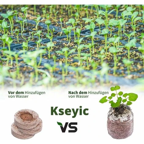 50 PCS Pastilles De Culture, Tourbe Compressée, Avec Nutriments Bloc De Nutrition Pour Semis, Pour La Culture De Plantes De Jardinage 7 50 PCS Pastilles De Culture, Tourbe Compressée, Avec Nutriments Bloc De Nutrition Pour Semis, Pour La Culture De Plantes De Jardinage – Image 5