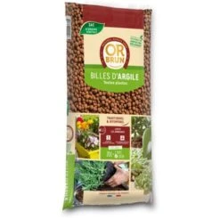 Billes D'argile 20 L Or Brun