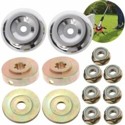 8PCS Tête De Débroussailleuse Universelle Accessoires Avec 5PCS Ecrous De Fixation Tête De Coupe Bordure Pour Débroussailleuse Stihl