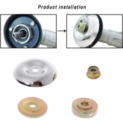 8PCS Tête De Débroussailleuse Universelle Accessoires Avec 5PCS Ecrous De Fixation Tête De Coupe Bordure Pour Débroussailleuse Stihl -Jardin Doux Soldes Magasin 93579403 4