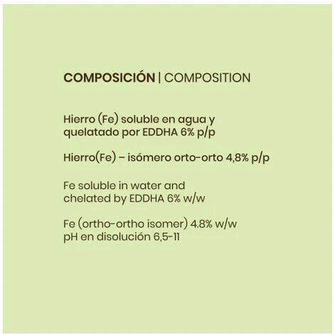 CULTIVERS Chélate De Fer 1 Kg. Verdissement De L'antichlorose. Engrais écologique Nutriment Essentiel Pour Les Plantes (6 % De Fe-EDDHA Et 4,8 % Supplémentaires). 7 CULTIVERS Chélate De Fer 1 Kg. Verdissement De L'antichlorose. Engrais écologique Nutriment Essentiel Pour Les Plantes (6 % De Fe-EDDHA Et 4,8 % Supplémentaires). – Image 5