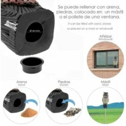 Effaroucheur Hibou/Oiseaux Avec Tête Rotative 40 Cm. -Jardin Doux Soldes Magasin 94874699 3