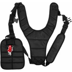 Ceinture-Baudrier Pratique à Double Boutonnage Pour Débroussailleuse De Jardin