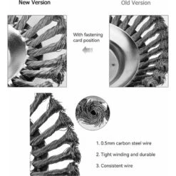 Tete Brosse Débroussailleuse, 150x25.4mm Brosse Desherbage Debroussailleuse, Debroussailleur Pour Outils De Pelouse Jardin Agriculture (6 Pouce) -Jardin Doux Soldes Magasin 94927090 3