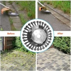 Tete Brosse Débroussailleuse, 150x25.4mm Brosse Desherbage Debroussailleuse, Debroussailleur Pour Outils De Pelouse Jardin Agriculture (6 Pouce) -Jardin Doux Soldes Magasin 94927090 4