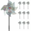 Répulsif à Oiseaux (Lot De 10) 5020cm, Répulsif à Oiseaux Moulin à Vent Réfléchissant Effraye Les Jardins, Les Vergers, Les Maisons, Les Fermes - Plus Sûr Et Efficace Que Les Oiseaux à Pointes Et Les -Jardin Doux Soldes Magasin 95135150 1