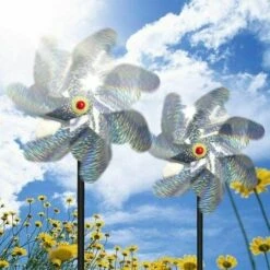 Répulsif à Oiseaux (Lot De 10) 5020cm, Répulsif à Oiseaux Moulin à Vent Réfléchissant Effraye Les Jardins, Les Vergers, Les Maisons, Les Fermes - Plus Sûr Et Efficace Que Les Oiseaux à Pointes Et Les -Jardin Doux Soldes Magasin 95135150 3