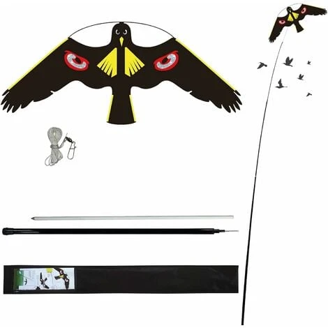Épouvantail De Jardin Volant Avec Cerf-volant Hawk Pour Protéger Votre Cour Et Jardin (wanan) Thsinde 3 Épouvantail De Jardin Volant Avec Cerf-volant Hawk Pour Protéger Votre Cour Et Jardin (wanan) Thsinde
