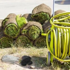 RHAFAYRE 40Pcs Piquets De Jardin, Sardine Bache Avec 40 Rondelles, Piquets De Fixation Pour Bàche Toile Paillage, Tissu De Mauvaises Herbes, Feuilles De Sol Tente 154cm -Jardin Doux Soldes Magasin 95848632 3