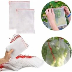 Lot De 50 Sacs En Filet Anti-Insectes, Filet De Jardin Protection En Nylon, Sac Protection Fruits Et Plantes Réutilisables, Sachet Pour Raisin Anti-Oiseaux Avec Cordon De Serrage (25 X 15cm (50pcs)) 9 Lot De 50 Sacs En Filet Anti-Insectes, Filet De Jardin Protection En Nylon, Sac Protection Fruits Et Plantes Réutilisables, Sachet Pour Raisin Anti-Oiseaux Avec Cordon De Serrage (25 X 15cm (50pcs)) -Jardin Doux Soldes Magasin 96331083 3