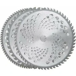 Lame De Débroussailleuse En Alliage De Carbure De 25,4 Cm Pour Désherbeur, 3 Lames De Désherbage Lame De Coupe-herbe Lame De Scie Circulaire Lame De Débroussailleuse 40T, 60T, 80T