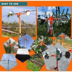 Effaroucheur Oiseaux, Repulsif Oiseaux - Réfléchissant Repulsif Oiseaux - 288 Surfaces Réfléchissantes - Convient Pour Jardin, Ferme, Verger Ou étangs -Jardin Doux Soldes Magasin 96502070 3