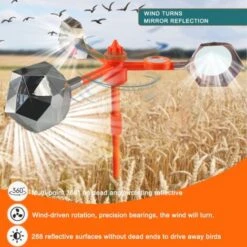 Effaroucheur Oiseaux, Repulsif Oiseaux - Réfléchissant Repulsif Oiseaux - 288 Surfaces Réfléchissantes - Convient Pour Jardin, Ferme, Verger Ou étangs -Jardin Doux Soldes Magasin 96502070 4