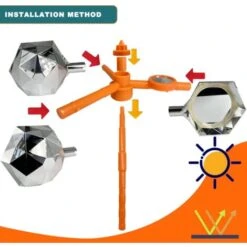Effaroucheur Oiseaux, Repulsif Oiseaux - Réfléchissant Repulsif Oiseaux - 288 Surfaces Réfléchissantes - Convient Pour Jardin, Ferme, Verger Ou étangs -Jardin Doux Soldes Magasin 96502070 5