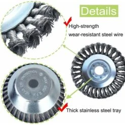 Brosse à Mauvaises Herbes Pour Débroussailleuse 8 Pouces(200mm X 25.4 Mm), Disque De Tondeuse à Gazon En Métal Pour L'entretien De Jardin De Coupeur De Brosse -Jardin Doux Soldes Magasin 96954343 3