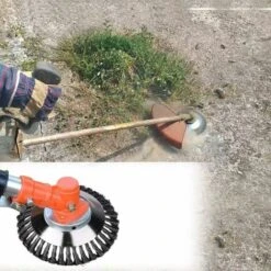 Brosse à Mauvaises Herbes Pour Débroussailleuse 8 Pouces(200mm X 25.4 Mm), Disque De Tondeuse à Gazon En Métal Pour L'entretien De Jardin De Coupeur De Brosse -Jardin Doux Soldes Magasin 96954343 5