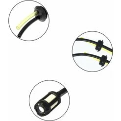 Deux Ensembles Universels De Filtres à Essence Avec Joints Et Passe-durites Pour Tuyaux D'essence De Tondeuses Et Débroussailleuses -Jardin Doux Soldes Magasin 97236475 4