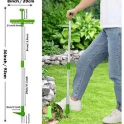 Extracteur De Mauvaises Herbes Manuel Avec Poignée En Acier Et 3 Griffes -Jardin Doux Soldes Magasin 97500529 5